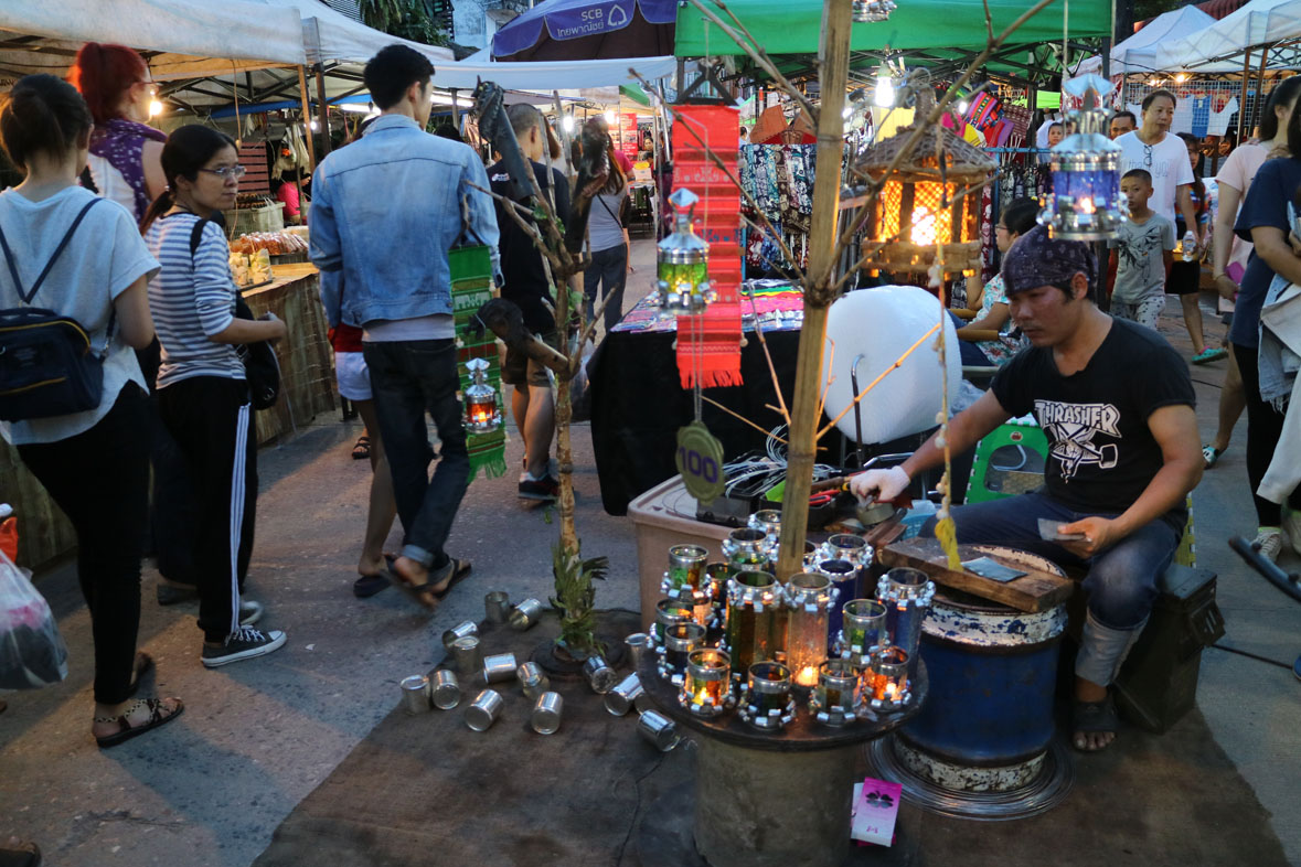 Thailand Cycling tour Chiang Rai Walking Street