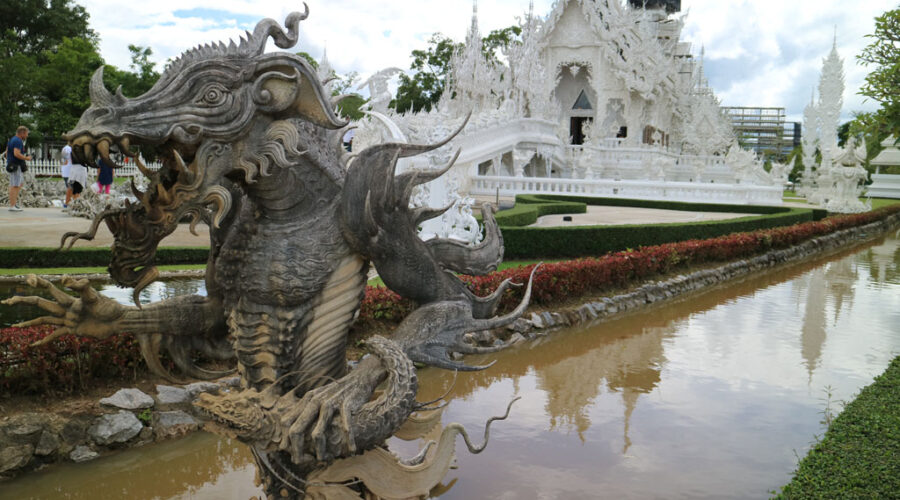 Chiang Rai’s White Temple, a treasure trove of artistic delights and oddities.