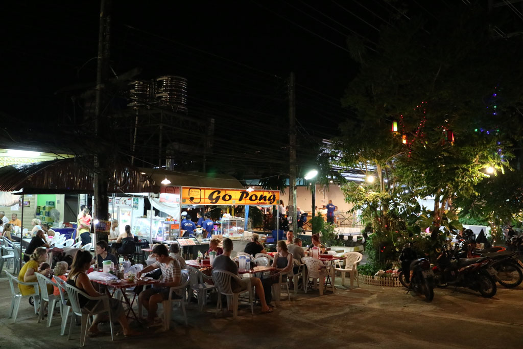 Restaurant scene in Khao Lak