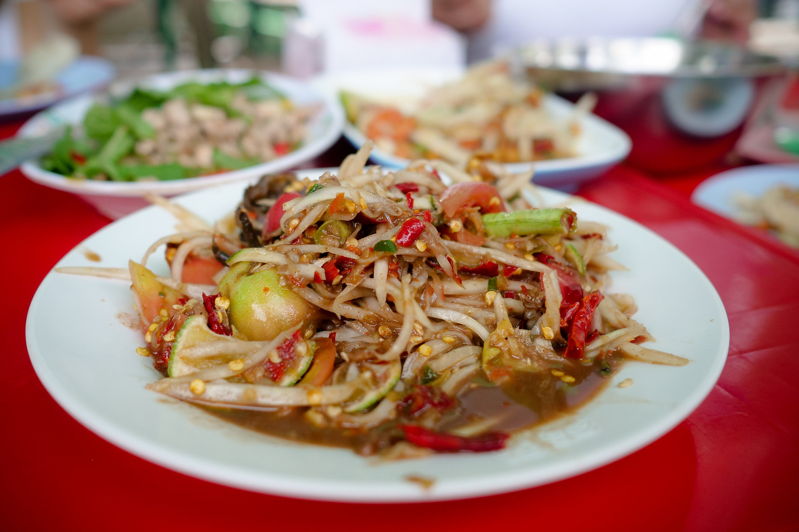 Mark Weins Best Thai Restaurants Bangkok Som Tam stall food-tour-1-20-X3