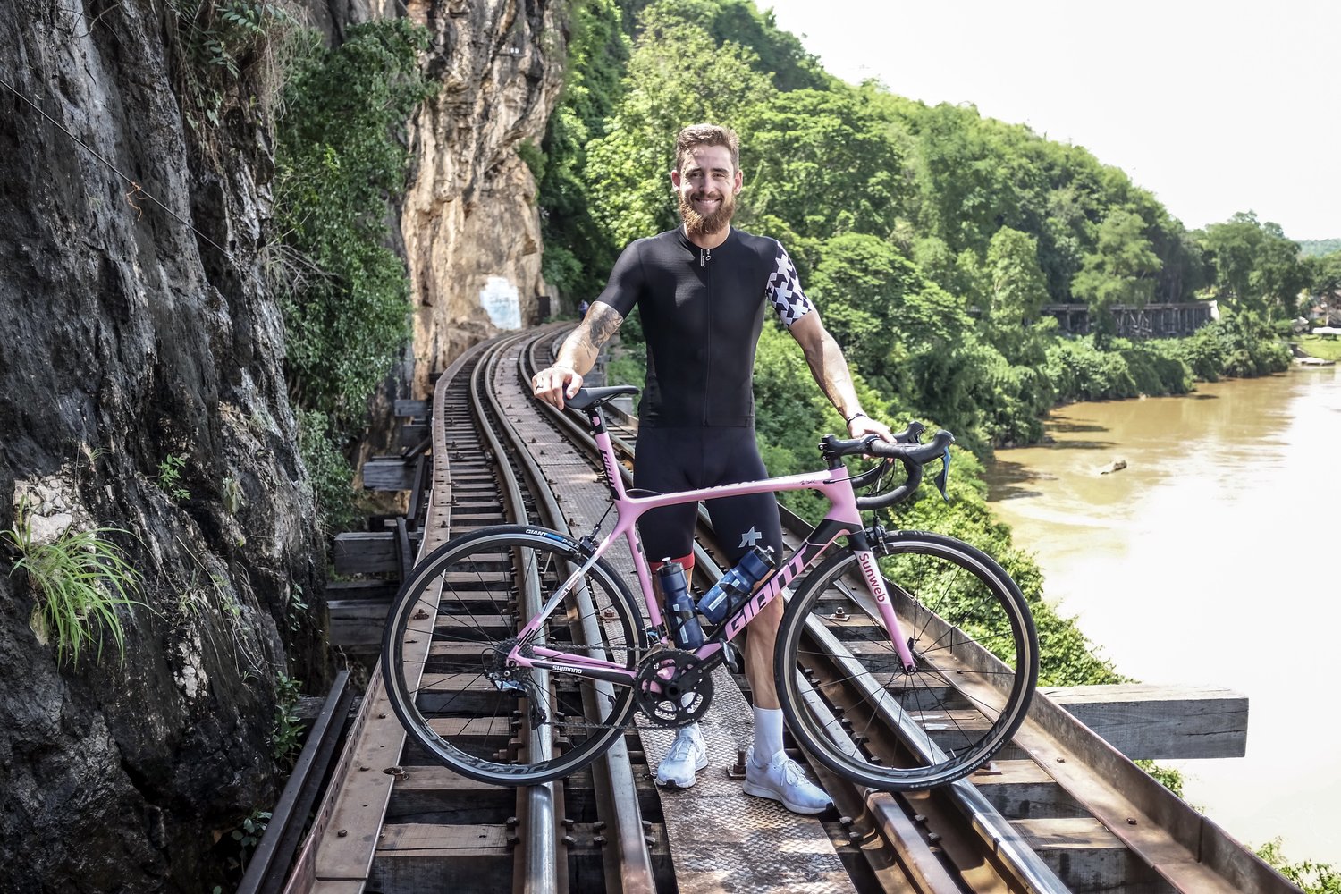 Endurance cyclist Jack Thompson in Thailand