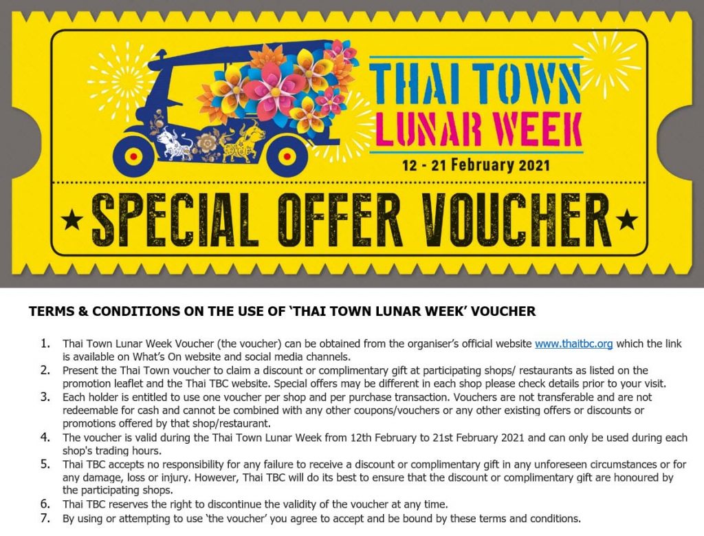 Thai Town Lunar Week Voucher